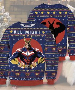 All Might Christmas Unisex Wool Sweater