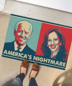 America’s Nightmare Joe Biden Kamala Harris Indoor Doormat America’s Nightmare Joe Biden Kamala Harris Indoor Doormat