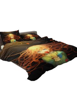 Anime Girl Rose Bedding Set Anime Girl Rose Bedding Set