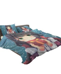 Anime Girl Winter Xmas Gift Bedding Set Anime Girl Winter Xmas Gift Bedding Set