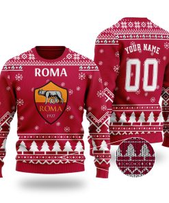 As Roma Custom Name 3D Printed Ugly Christmas Sweater As Roma Custom Name 3D Printed Ugly Christmas Sweater