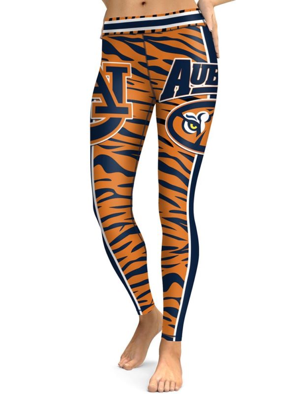 Auburn Tigers High Waist Leggings