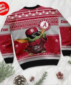Baby Yoda Alabama Crimson Tide Ugly Christmas Sweater Baby Yoda Alabama Crimson Tide Ugly Christmas Sweater