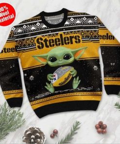 Baby Yoda Pittsburgh Steelers Ugly Christmas Sweater Baby Yoda Pittsburgh Steelers Ugly Christmas Sweater