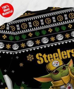 Baby Yoda Pittsburgh Steelers Ugly Sweater Baby Yoda Pittsburgh Steelers Ugly Sweater