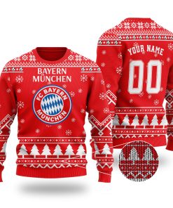 Bayern Munich Custom Name Ugly Wool Sweater