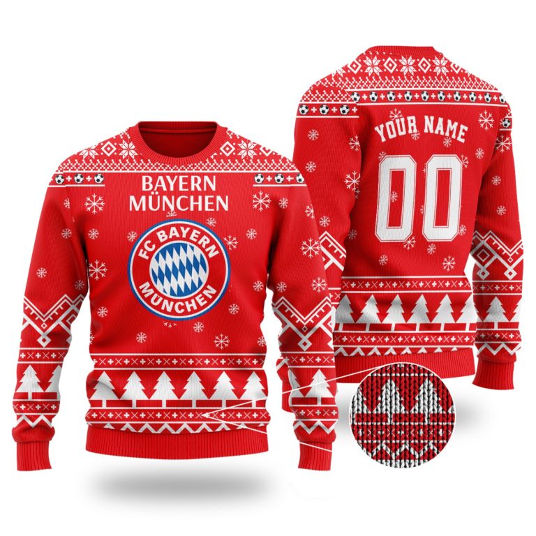 Bayern Munich Custom Name Ugly Wool Sweater