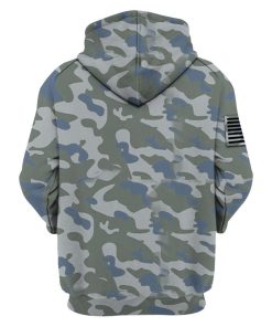 Camouflage American by Birth Veteran by Choice All Over Print Hoodie Camouflage American by Birth Veteran by Choice All Over Print Hoodie