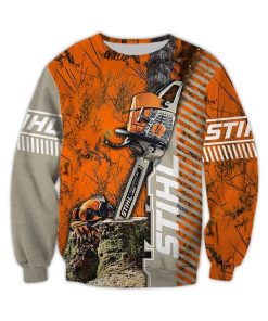 Chainsaw Stihl 3d All Over Printed Wool Sweater Chainsaw Stihl 3d All Over Printed Wool Sweater