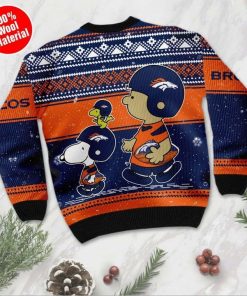 Charlie Brown Denver Broncos Baby Yoda Ugly Christmas Sweater
