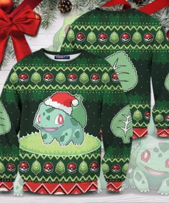 Christmas Bulbasaur Unisex Wool Sweater