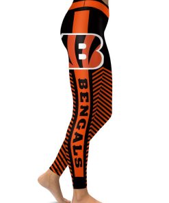 Cincinnati Bengals Football Team Womens High Waisted Tights & Leggings