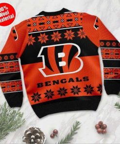Cincinnati Bengals Wool Ugly Christmas Sweater