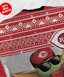 Cincinnati Reds Baby Yoda Ugly Christmas Sweater