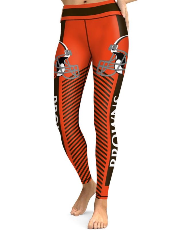Cleveland Browns Patriots Football High Waist Leggings