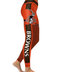 Cleveland Browns Patriots Football High Waist Leggings