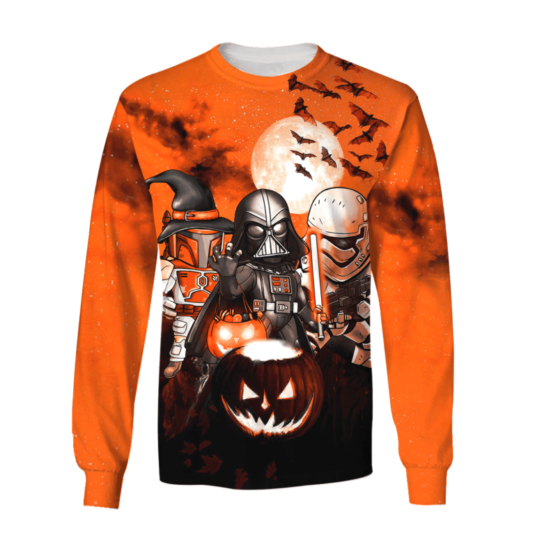 Darth Vader Boba Fett Storm Trooper Halloween Shirt And Hoodie