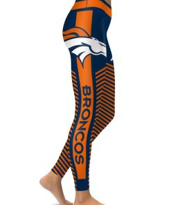 Denver Broncos Football Womens High Waisted Tights & Leggings