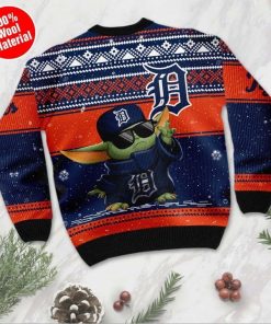 Detroit Tigers Baby Yoda Ugly Christmas Sweater
