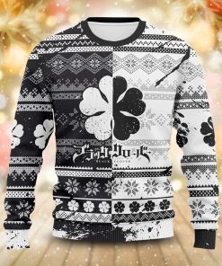 Five-Leaf Clover Unisex Wool Sweater Five-Leaf Clover Unisex Wool Sweater