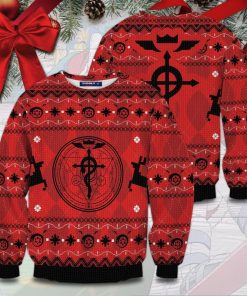 Fullmetal Alchemist Christmas Unisex Wool Sweater