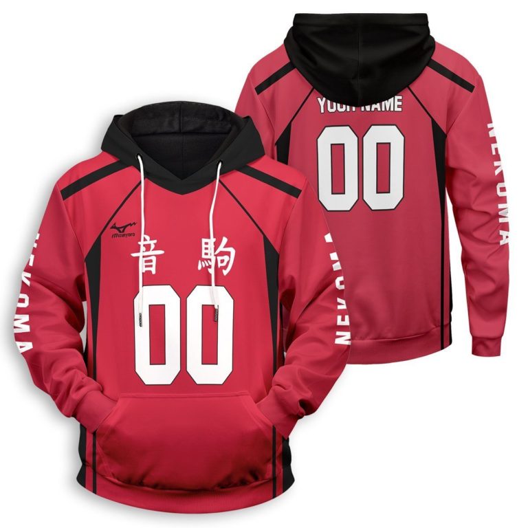 Haikyuu Nekoma High All Over Print Hoodie