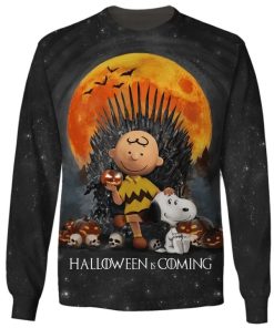 Halloween Is Coming Charlie Brown And Snoopy 3d Sweater