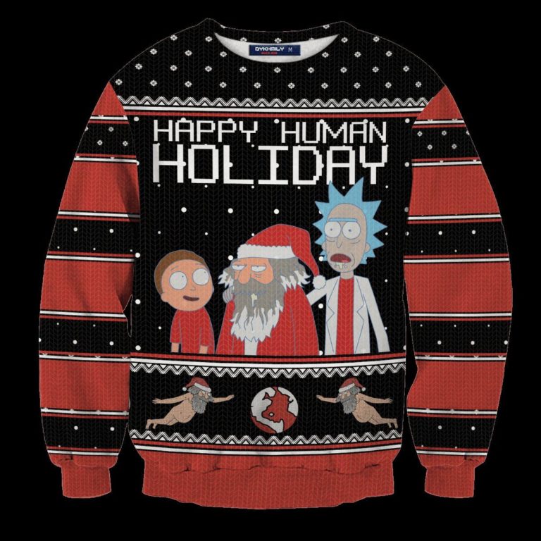Happy Human Holiday Unisex Wool Sweater
