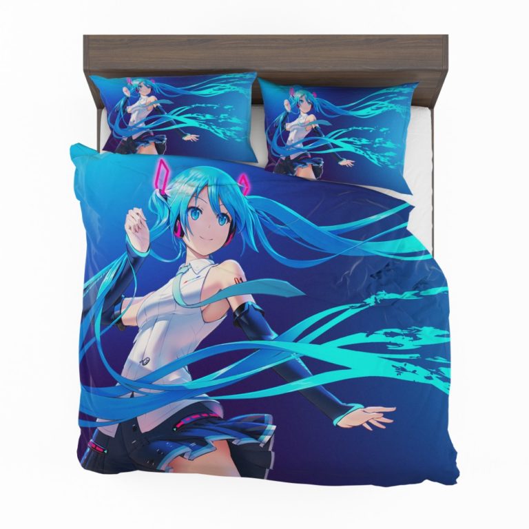 Hatsune Miku Anime Girl Vocaloid Long Hair Bedding Set