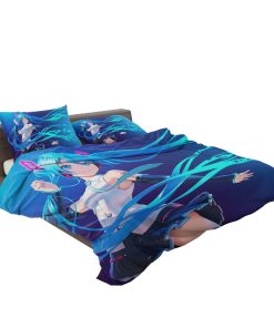 Hatsune Miku Anime Girl Vocaloid Long Hair Bedding Set
