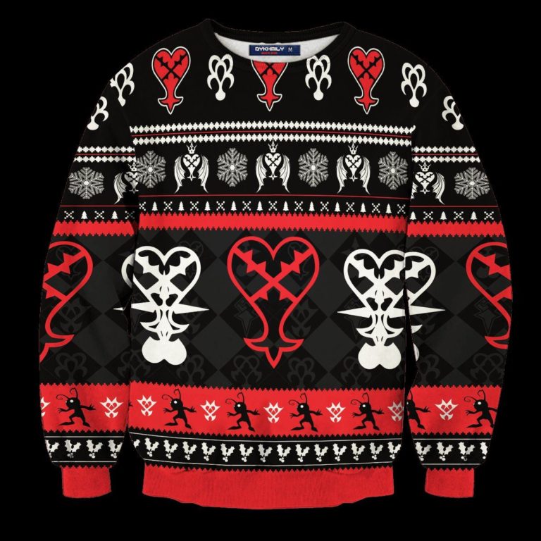 Heartless Christmas v Unisex Wool Sweater