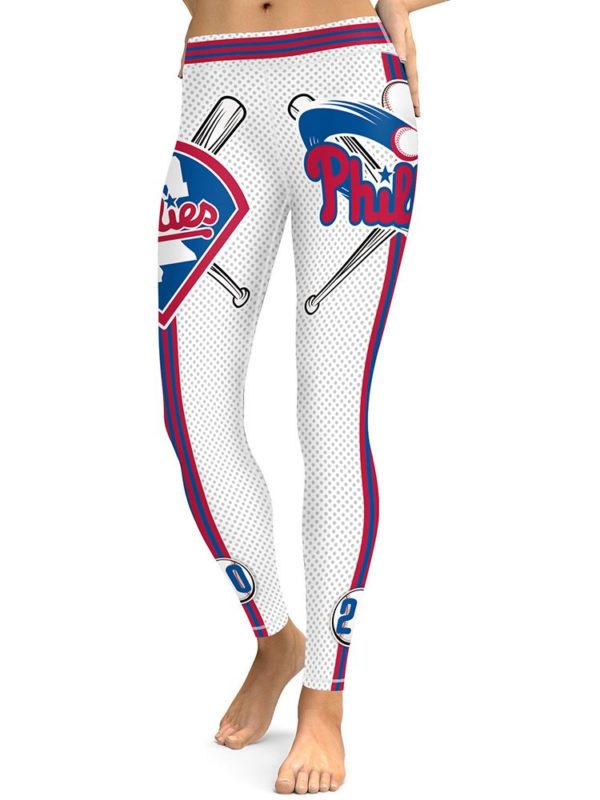 High Waist Leggings MLB Philadelphia Phillies Baseball