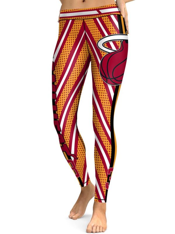 High Waist Leggings NBA Miami Heats Basketball