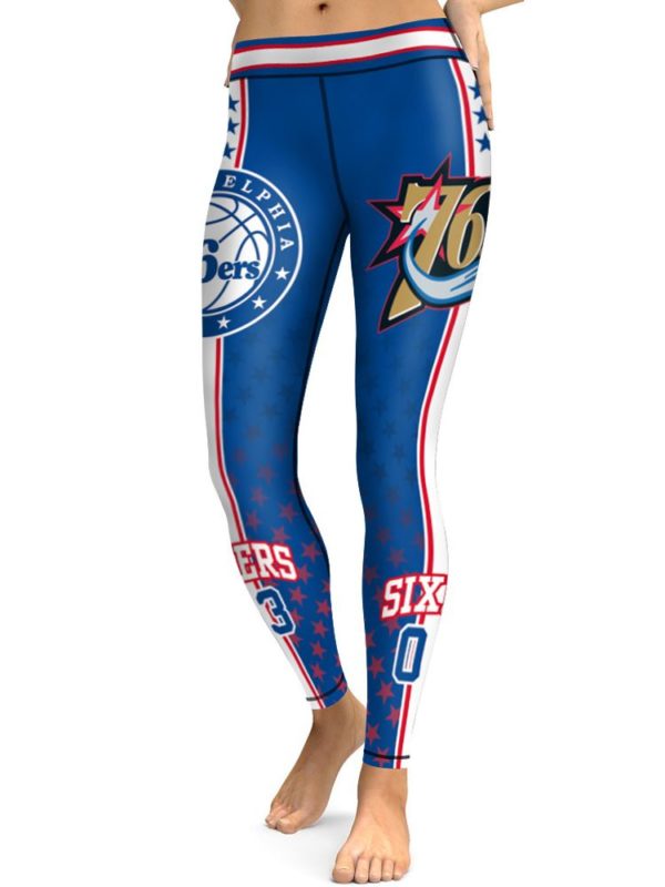High Waist Leggings NBA Philadelphia 76ers Basketball