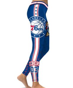 High Waist Leggings NBA Philadelphia 76ers Basketball