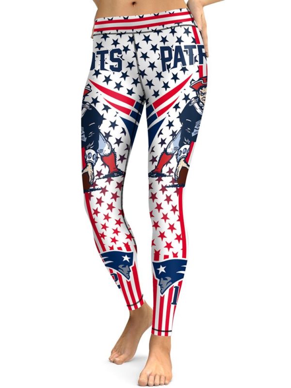 High Waist Leggings New England Patriots Football