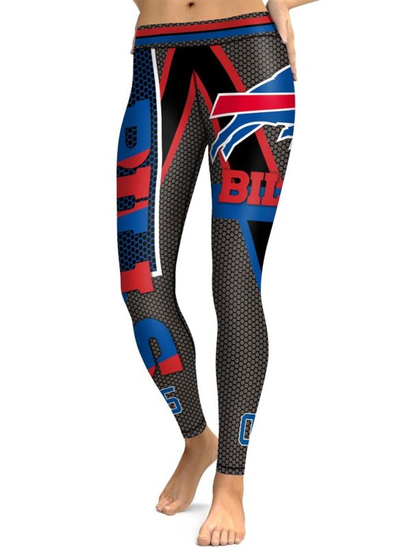 High Waist Leggings NFL Buffalo Bills Football