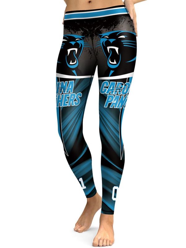 High Waist Leggings NFL Carolina Panthers