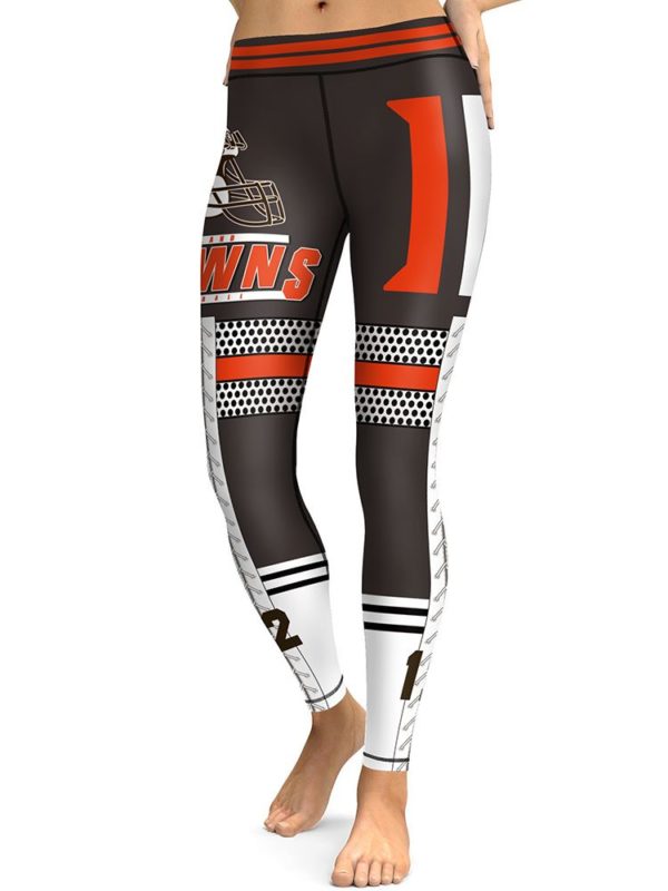 High Waist Leggings NFL Cleveland Browns Football