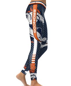 High Waist Leggings NFL Denver Broncos Football
