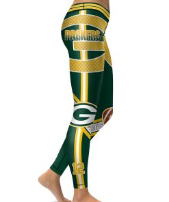High Waist Leggings NFL Green Bay Packers Football