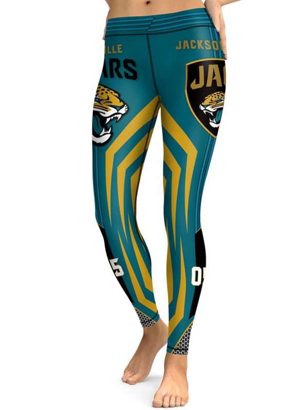 High Waist Leggings NFL Jacksonville Jaguars Football