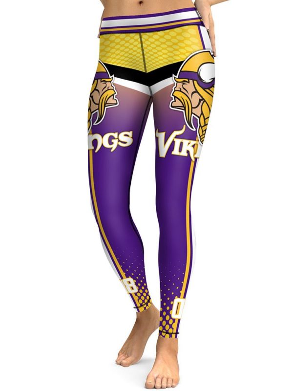 High Waist Leggings NFL Minnesota Vikings Football