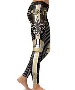High Waist Leggings NFL New Orleans Saints Football