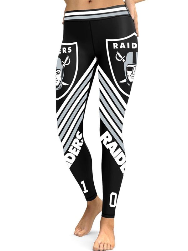 High Waist Leggings NFL Oakland Raiders Football Team