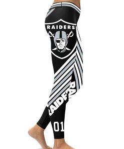 High Waist Leggings NFL Oakland Raiders Football Team