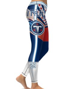 High Waist Leggings NFL Tennessee Titans Football