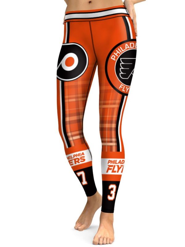 High Waist Leggings Philadelphia Flyers Hockey