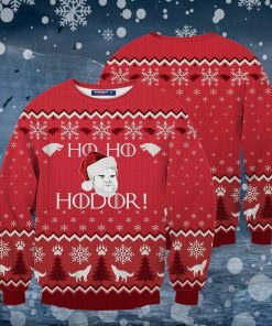 Ho! Ho! Hodor! Unisex Wool Sweater