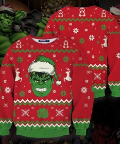 Hulk Smashin’ Christmas Unisex Wool Sweater